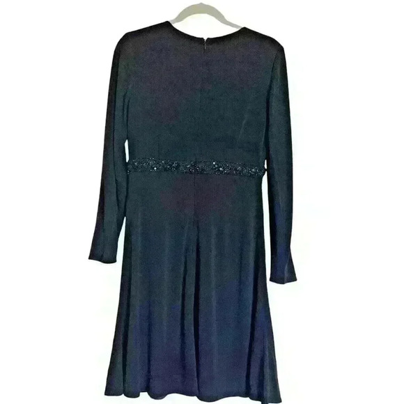 Kay Unger Evening Sz Sm/Med. Beaded Cocktail Dress Cruise‎ Formal Holiday Party - Picture 2 of 13